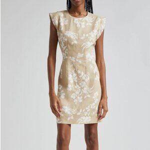 Veronica Beard Rosedale stretch linen Sleeveless Sheath Dress Knee-Length